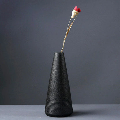 BABBO| Black Ceramic Small Vase 