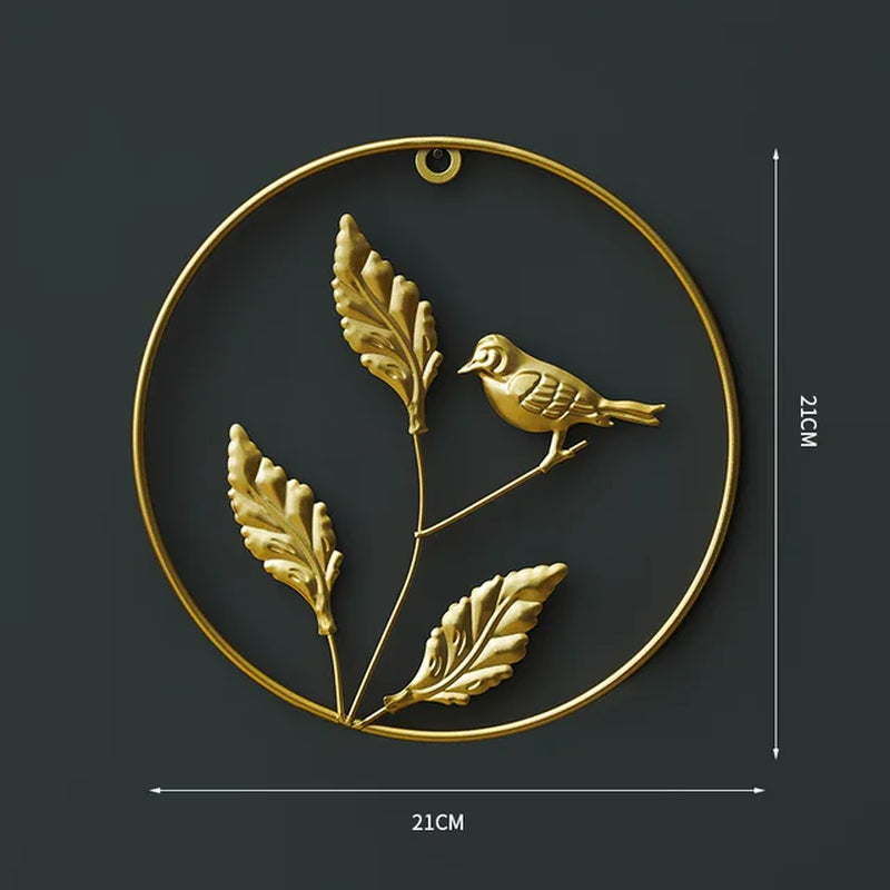 NORDVIC| Iron made Ginkgo Leaves Ornament 