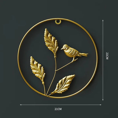 NORDVIC| Iron made Ginkgo Leaves Ornament 