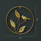 NORDVIC| Iron made Ginkgo Leaves Ornament 