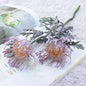 LOIUI| Artificial 2 Fork Pincushion Flowers