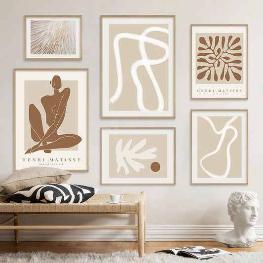 METYC| Abstract Beige Wall Poster
